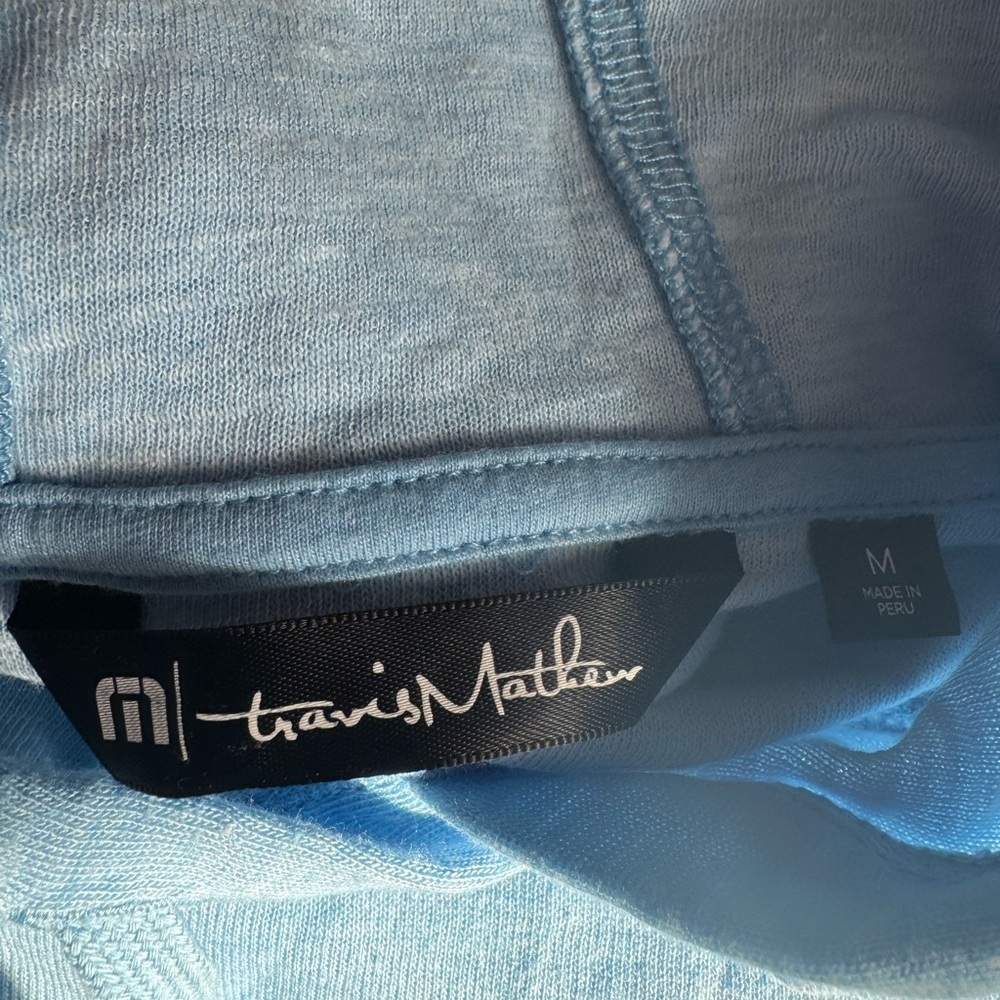 Travis Mathew Bushwood Country Club Longsleeve Hooded Sweater M Blue - Picture 4 of 7